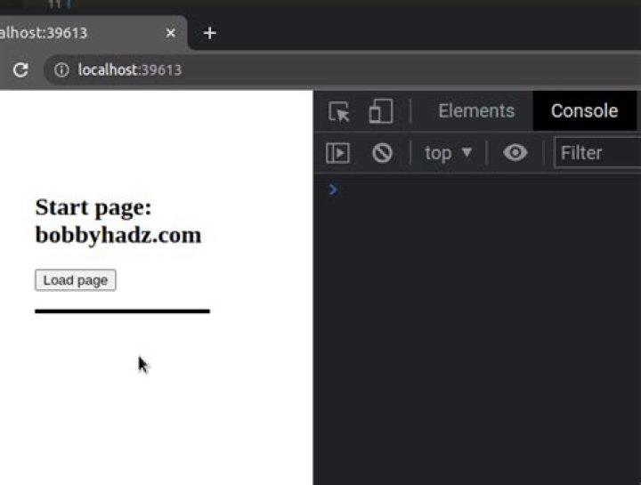 How do I load an HTML page in a div using JavaScript?