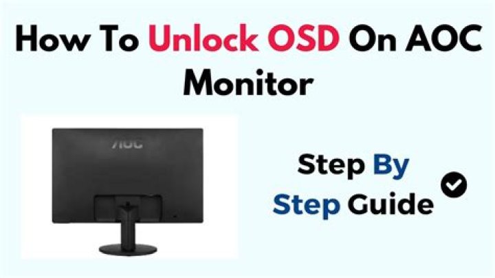 How do I lock and unlock the OSD of a 