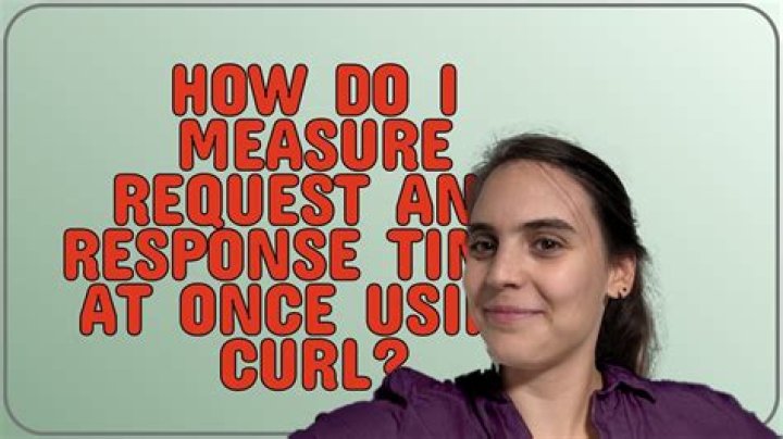 How do I measure request and response times at once using cURL?