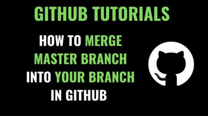 How do I merge a branch into a master in github?