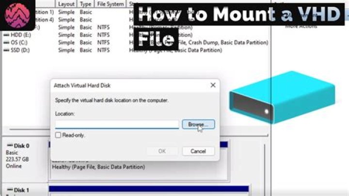 How do I mount .vhd file?