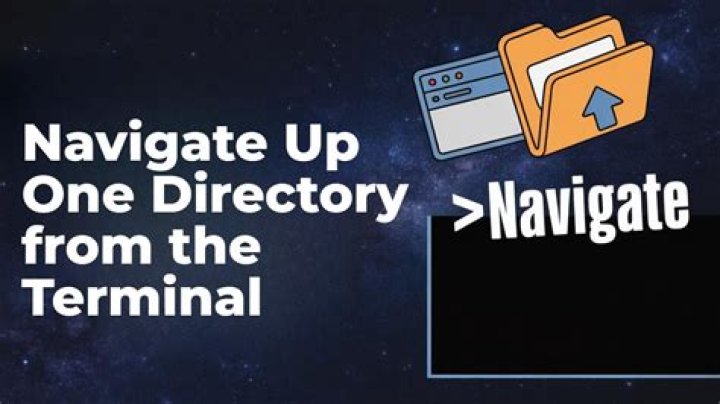 How do I navigate up one directory from the terminal?