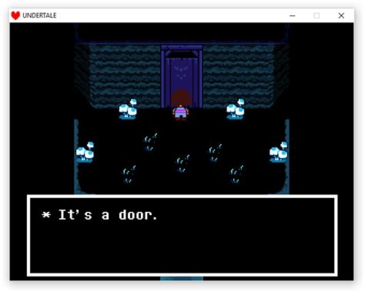 How do I open the door southwest of Snowdin?