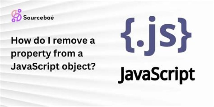 How do I remove a property from a JavaScript object?