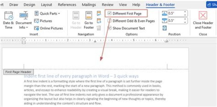 How do I remove the header/footer of some pages?