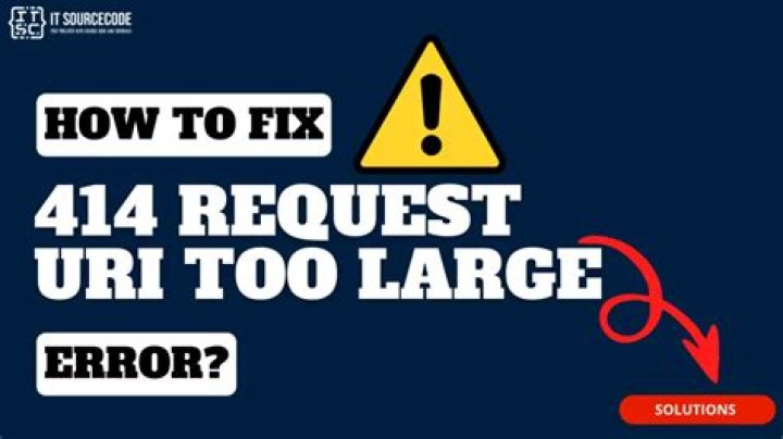 How do I resolve a HTTP 414 