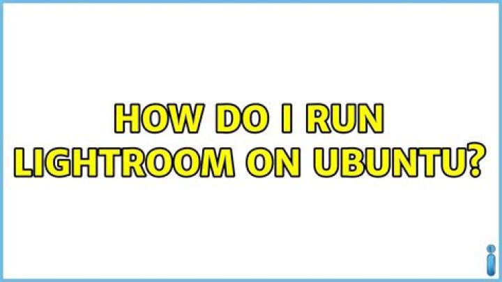 How do I run Lightroom on Ubuntu?