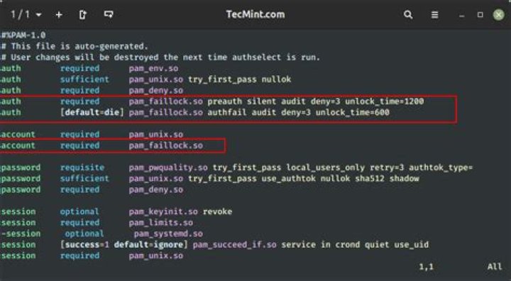 How do I set up pam_faillock?