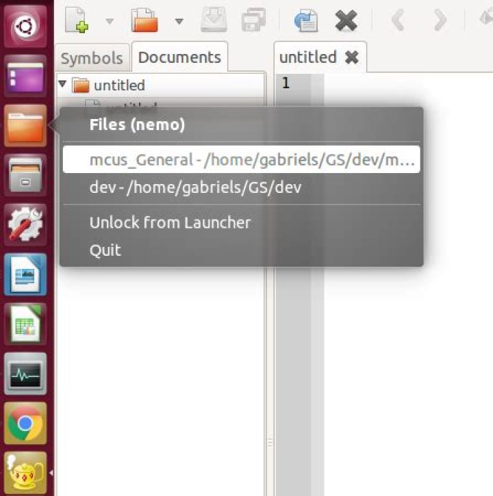 How do I show the full folder path of open Nemo file browser windows when I right-click the Launcher in Ubuntu?