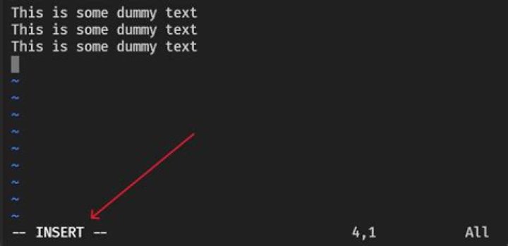 How do I switch between command and insert mode in Vim?