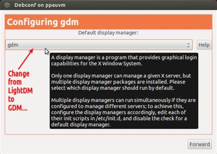 How do I switch from LightDM to GDM?