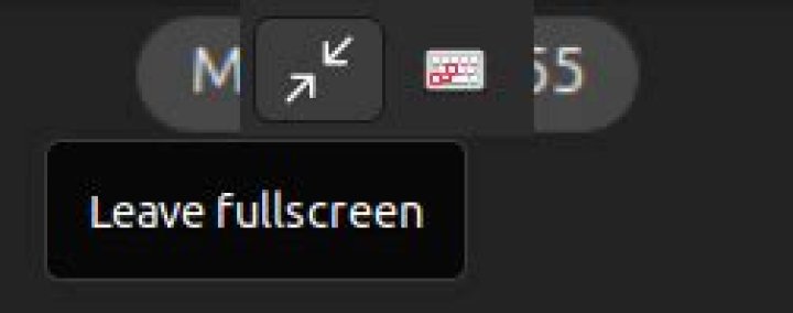 How do I unmaximize full screen view in virt-manager?