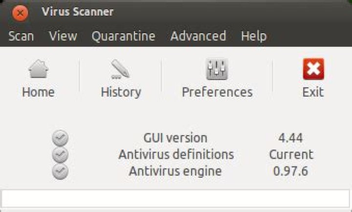 How do I update ClamTk virus scanner via the terminal?