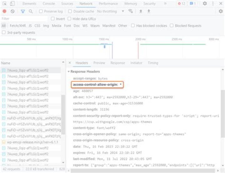 How do I use Access-Control-Allow-Origin? Does it just go in between the html head tags?