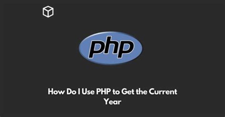 How do I use PHP to get the current year?