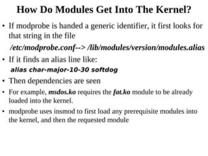 How do I use the softdog module?