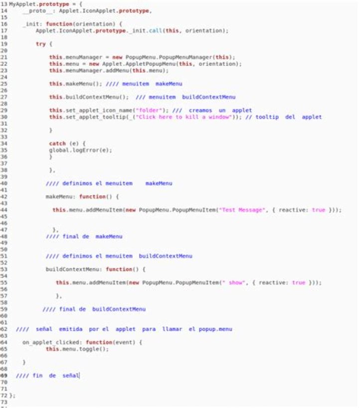 How do I write applets for Cinnamon?