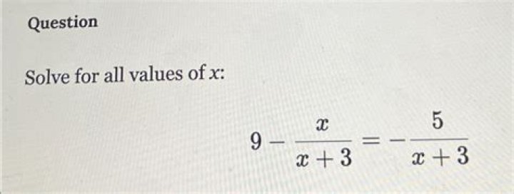 How do we solve for all values of $x$?