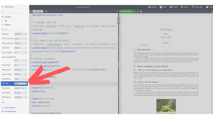 How do you change the document font in LaTeX?