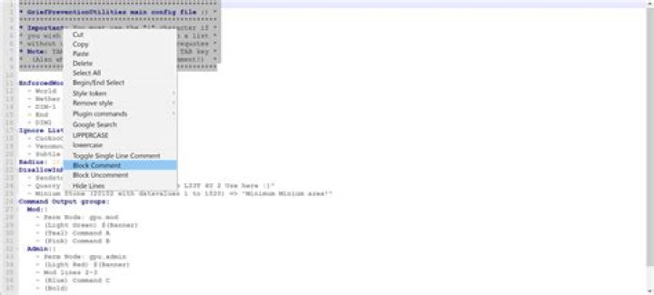 How do you do block comments in YAML?