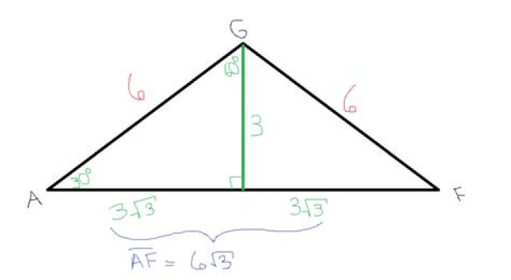 How do you find the base of an isosceles triangle when given the legs only?