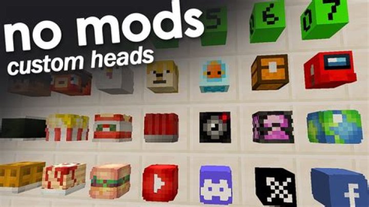 How do you get custom heads in Minecraft for Switch?