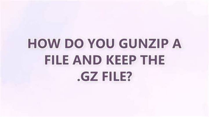 How do you gunzip a file and keep the .gz file?