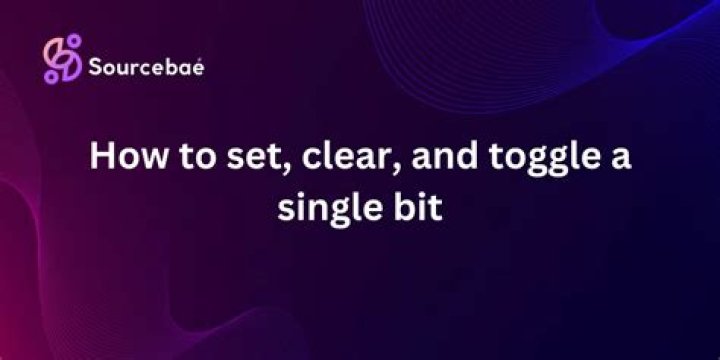 How do you set, clear, and toggle a single bit?