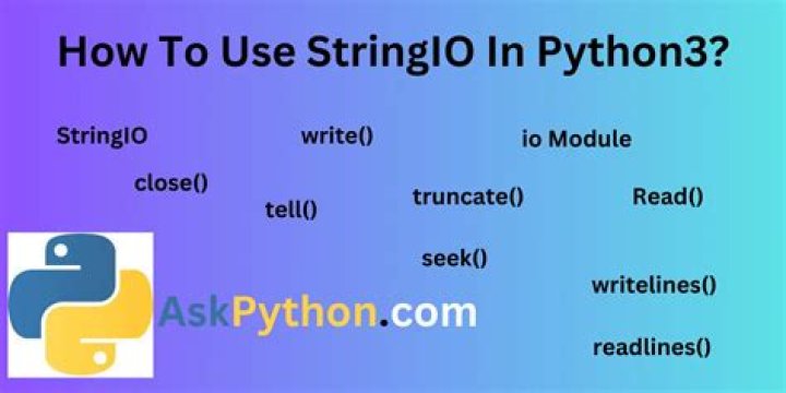 How do you use StringIO in Python3?