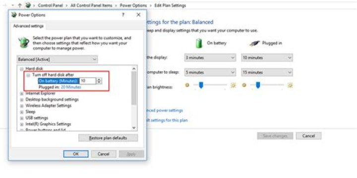 How long does a hard disk spin after power off?