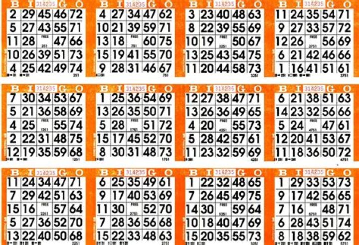 How many bingo card combinations are there?