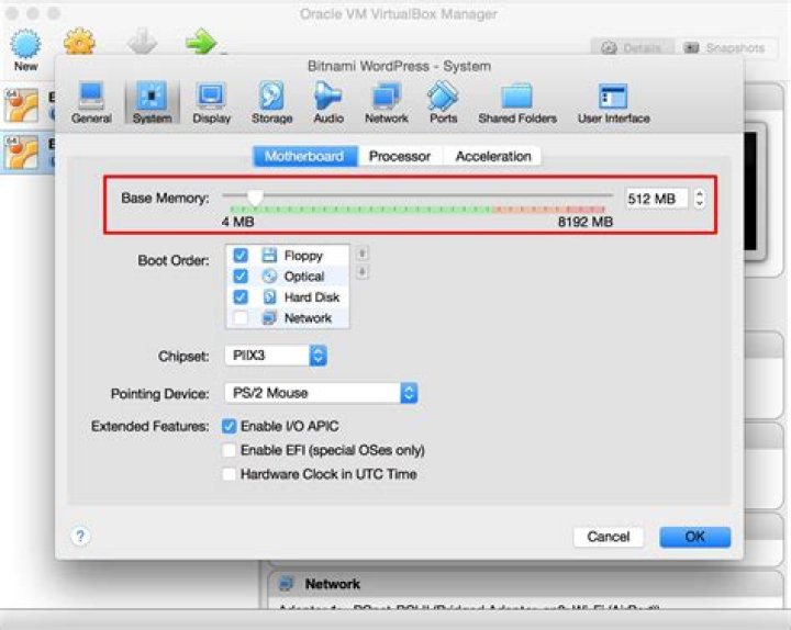 How much memory could vm use