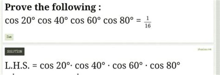 How prove $\cos 20^{\circ}$ is not rational?