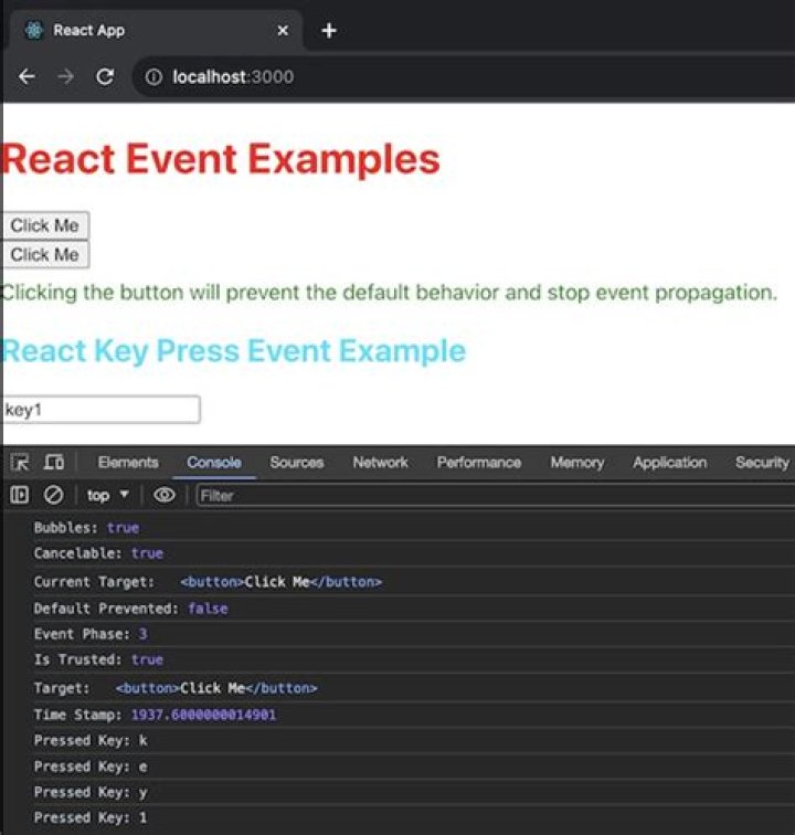 How to access custom attributes from event object in React?