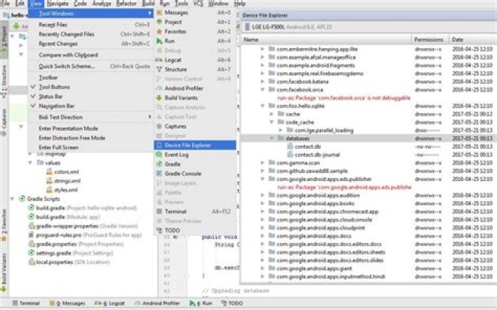 How to access data/data folder in Android device?