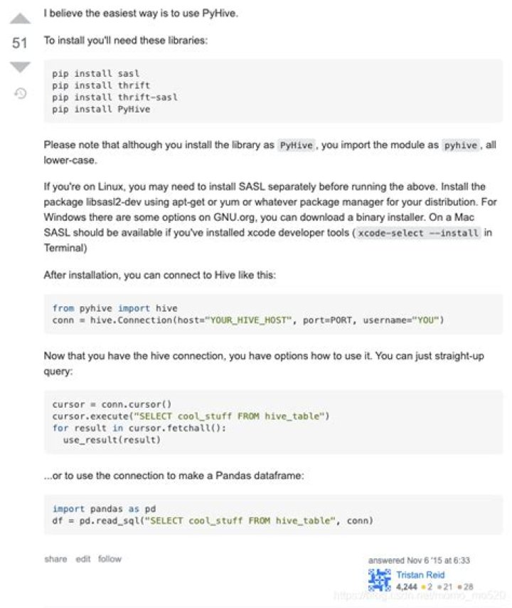 How to Access Hive via Python?