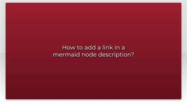How to add a link in a mermaid node description?