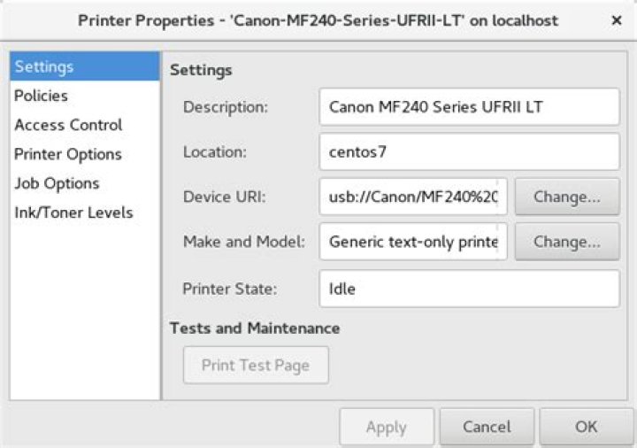How to add printer in Centos7