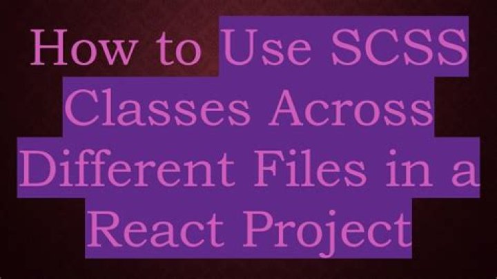 How to add SCSS styles to a React project?