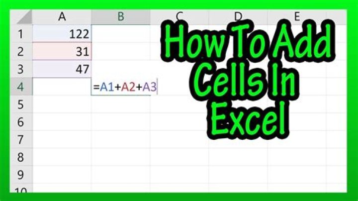 How to add up two cells in Excel without a formula?
