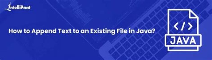 How to append text to an existing file in Java?