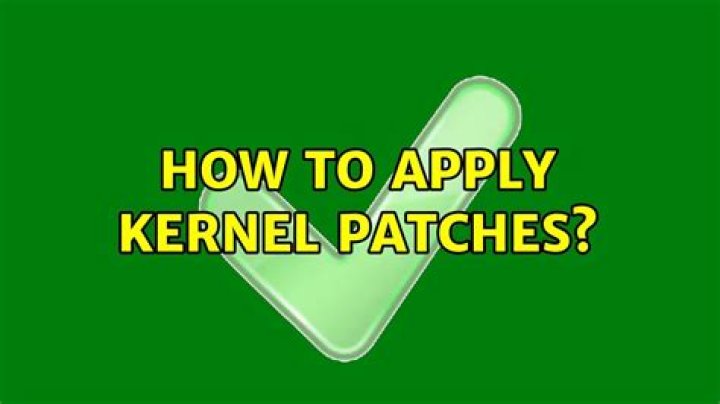 How to apply kernel patches
