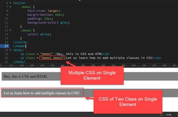 How to assign multiple classes to an HTML container? [closed]