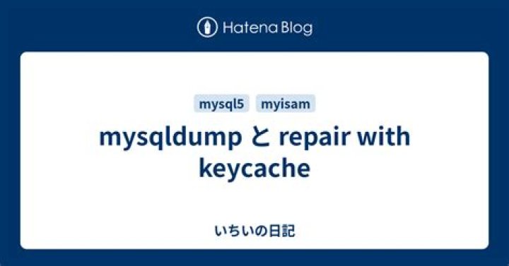 How To Avoid Repair With Keycache?