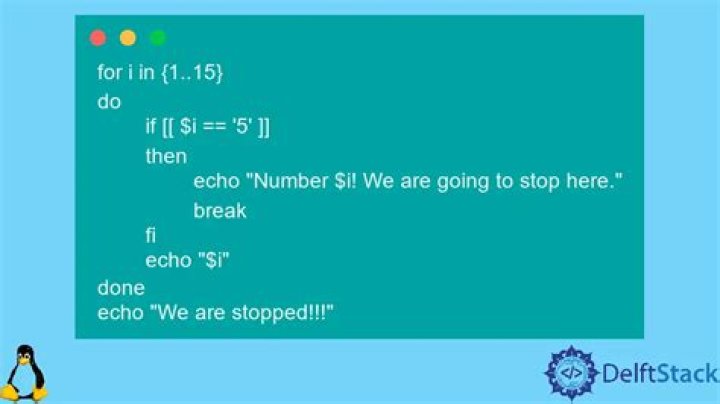 How to break out of a loop in Bash?