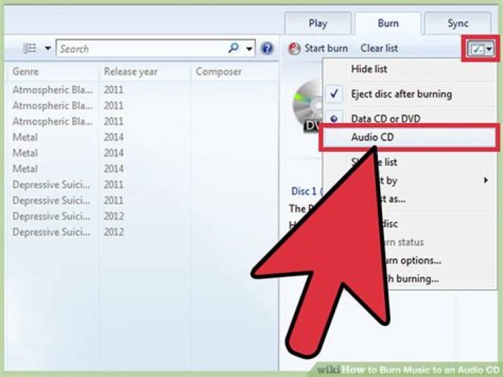 How to burn an audio master cd?