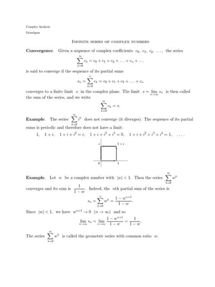 How to calculate infinite series of complex numbers?