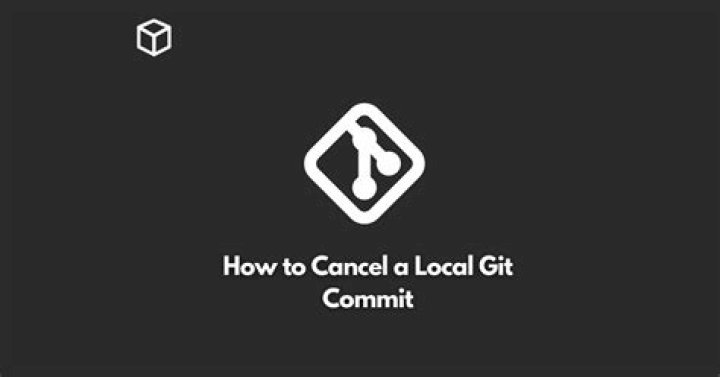 How to cancel a local git commit?
