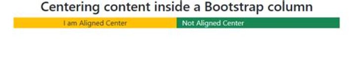 How to center content in a Bootstrap column?