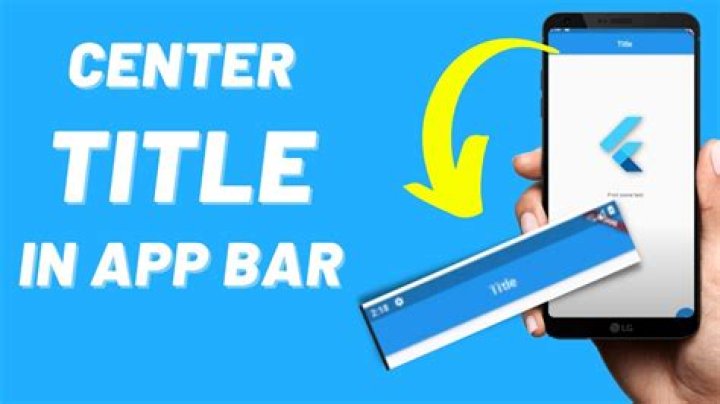 How to center the title of an appbar